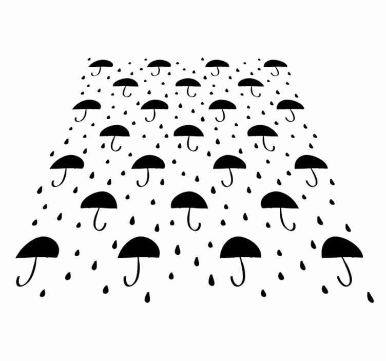 Geometric vinyl rug in rain drop confetti - TenStickers