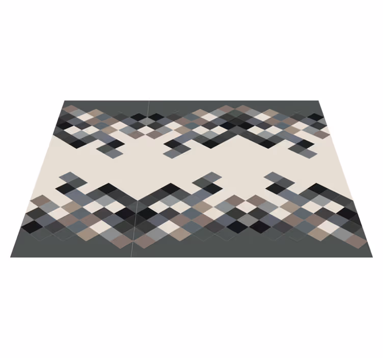 Color shades geometric vinyl rug - TenStickers