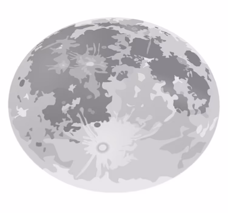 Kids vinyl rug full moon design - TenStickers