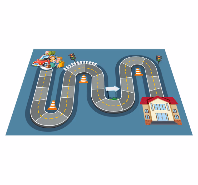 Game vinyl rug for board game pathway - TenStickers