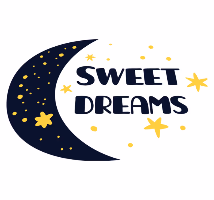 Kids vinyl rug for sweet dreams under stars - TenStickers