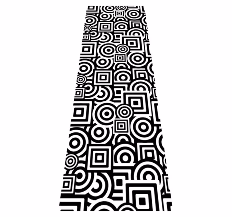 Bathroom vinyl rug concentric decorative vinyl - TenStickers
