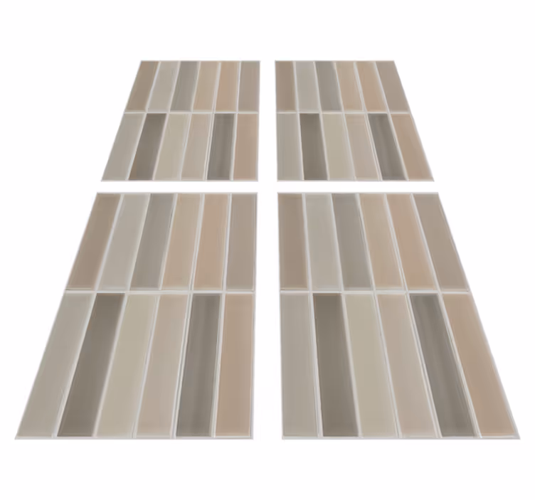 Bathroom vinyl rug with rectangle design - TenStickers