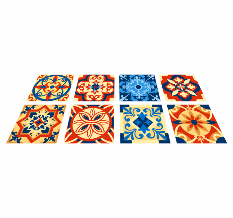 Eraldo tiles kitchen vinyl rug - TenStickers
