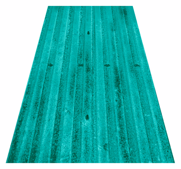 Kitchen vinyl rug with mint aged metallic finish - TenStickers