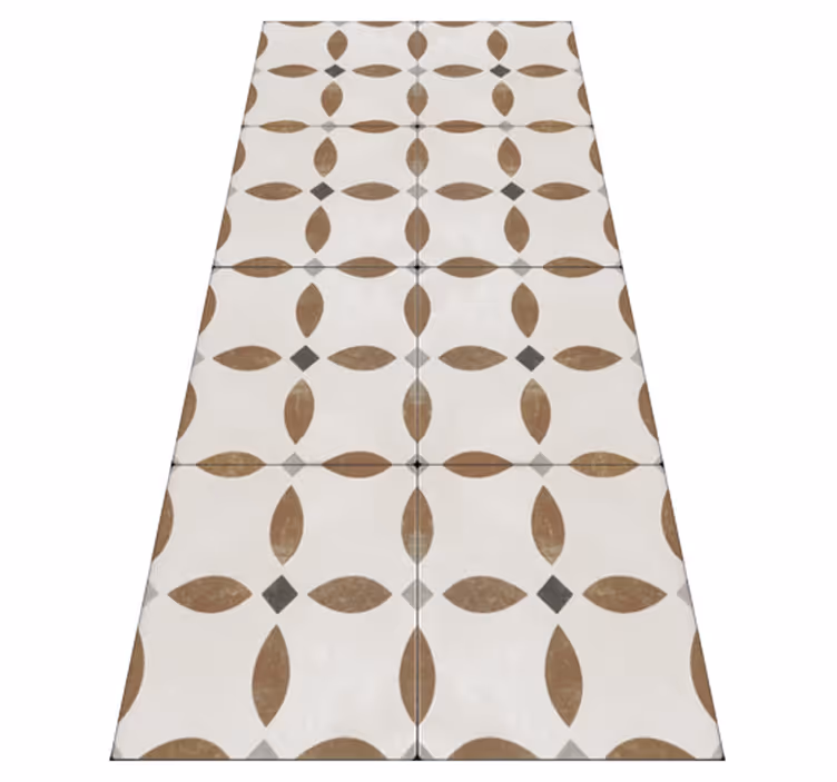 Kitchen vinyl rug with roman-style tiles design - TenStickers
