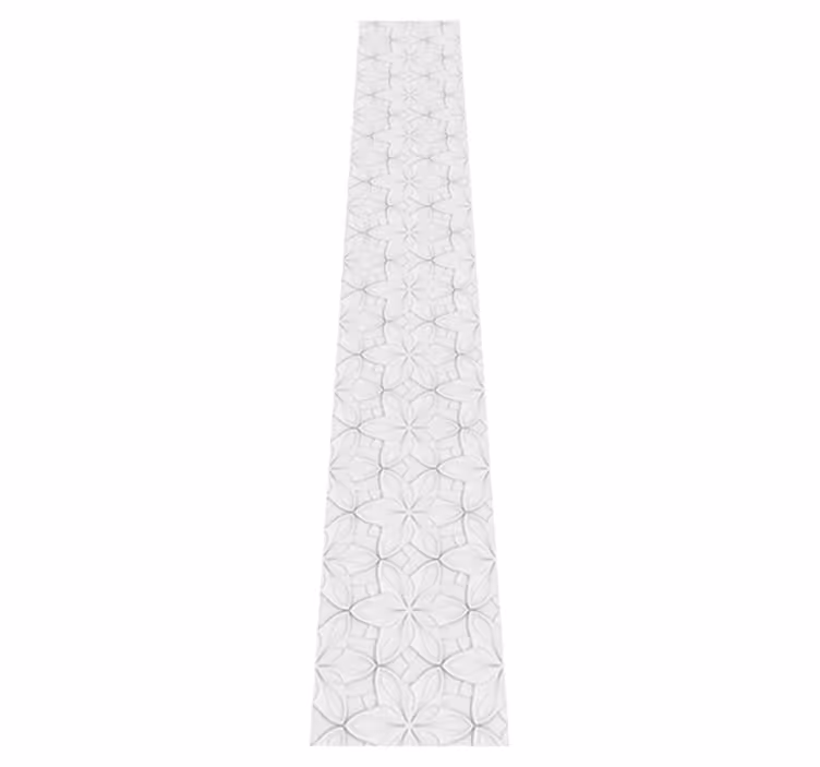 Kitchen vinyl rug with minimalistic hexagon design - TenStickers
