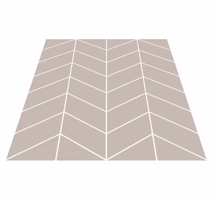 Kitchen vinyl rug scandinavian beige and white - TenStickers