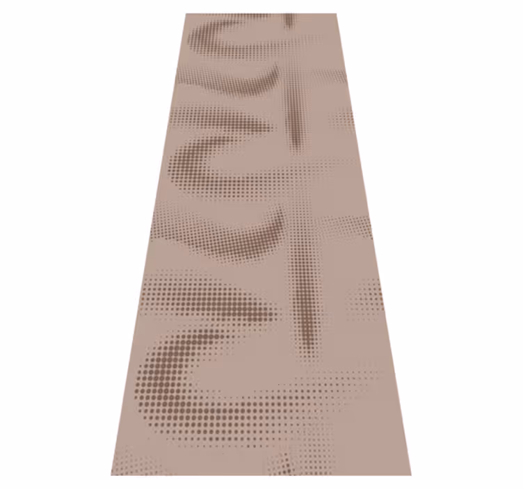 Bedroom vinyl rug with scandinavian dotted patterns - TenStickers