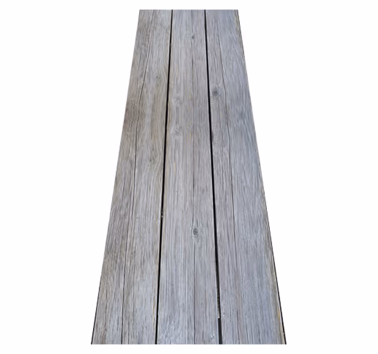 Bedroom vinyl rug in nordic gray wood style - TenStickers