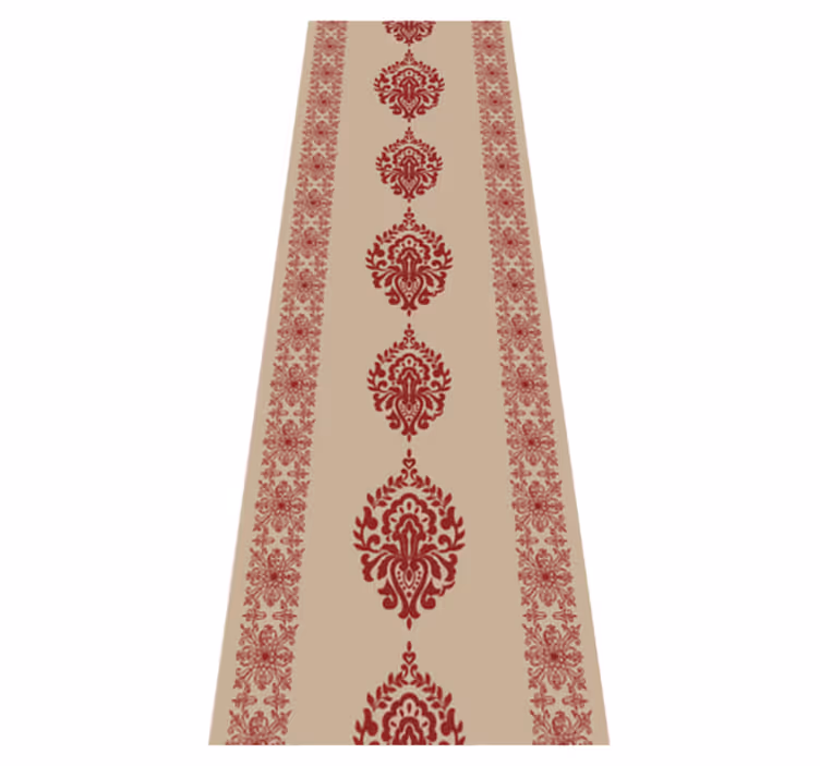 Bedroom vinyl rug with french provincial design - TenStickers