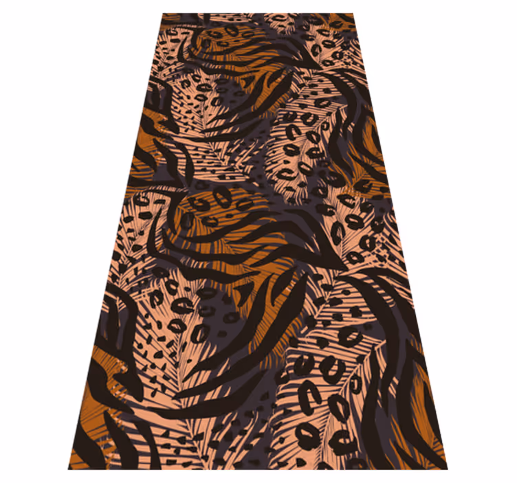 Bedroom vinyl rug in vibrant abstract african style - TenStickers