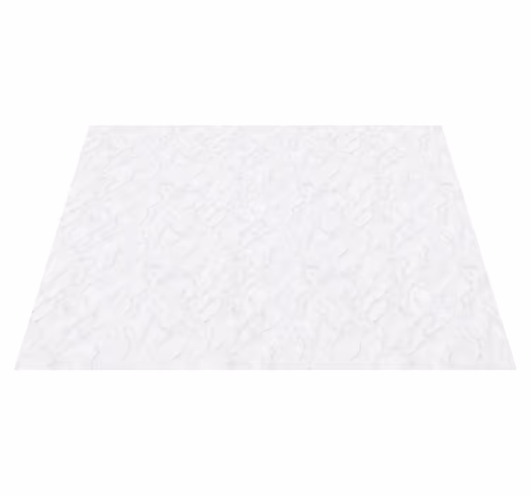 Bedroom vinyl rug white grey marble design - TenStickers