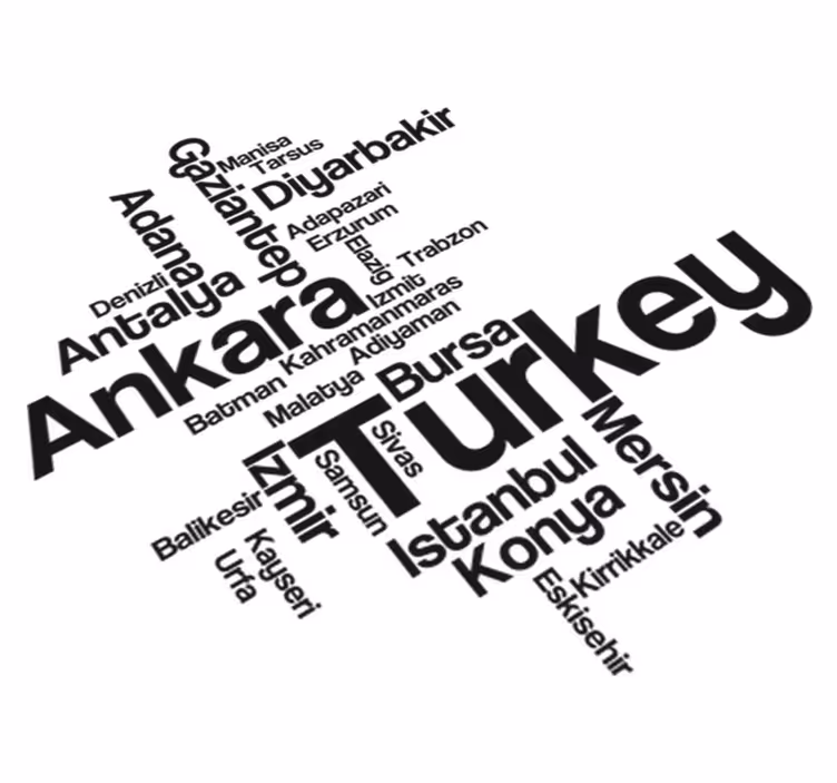 Bedroom vinyl rug decorative text turkey - TenStickers