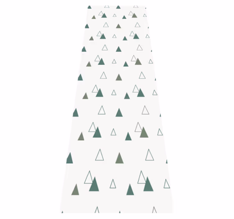 Office vinyl rug triangles in natural colors - TenStickers