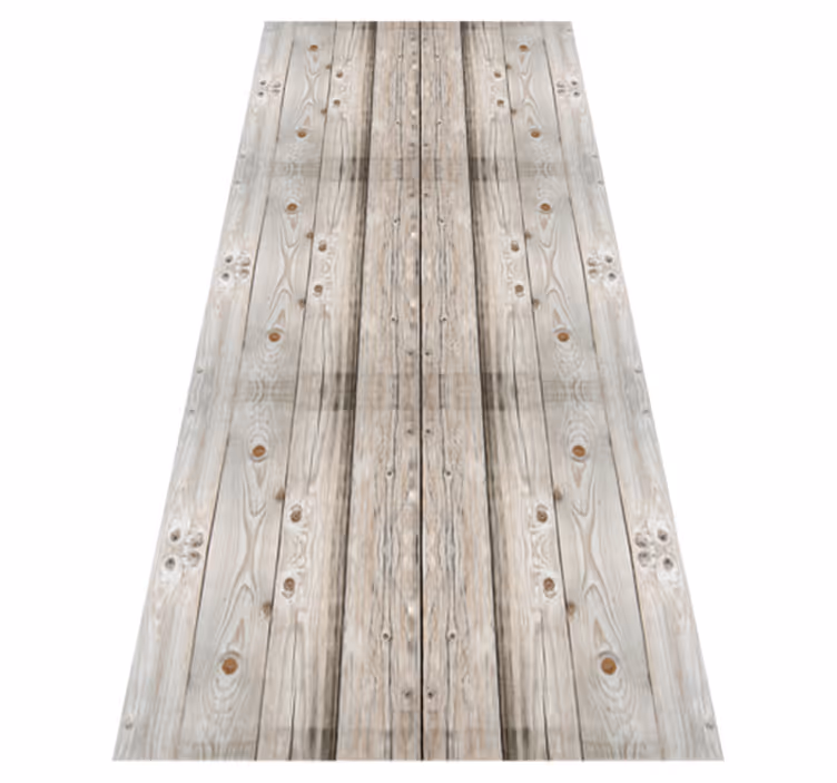 Office vinyl rug with white pine wood effect - TenStickers