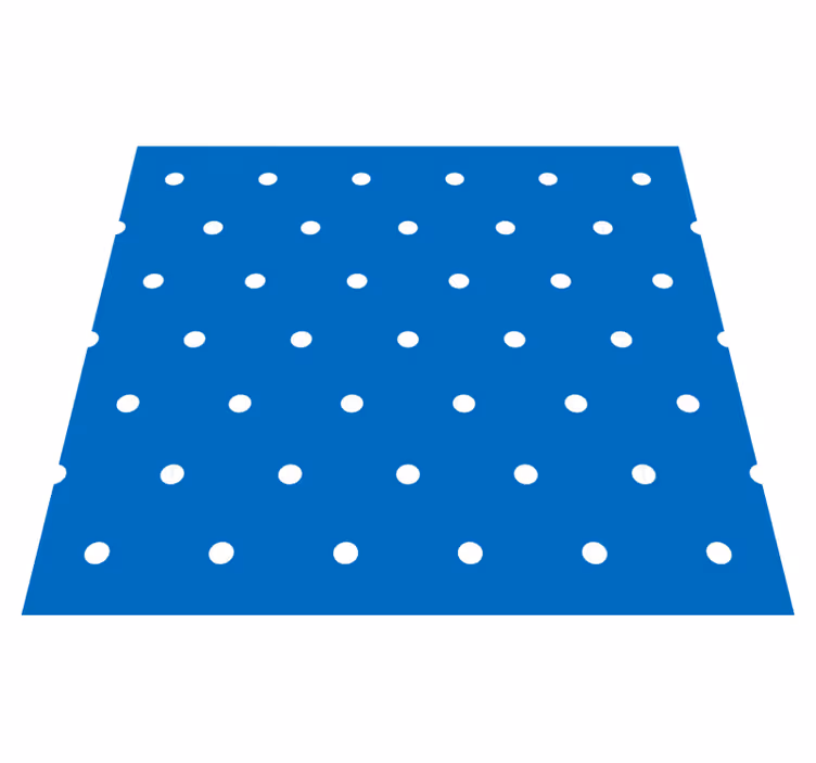 Bedroom vinyl rug with regular dots on blue background - TenStickers