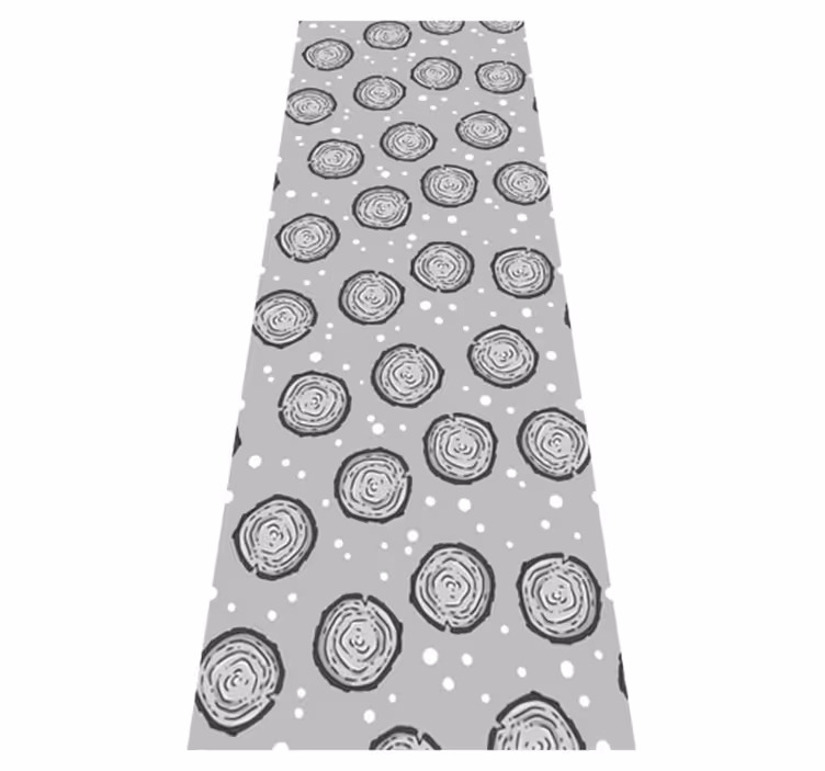Scandinavian vinyl rug in nordic alpine style - TenStickers
