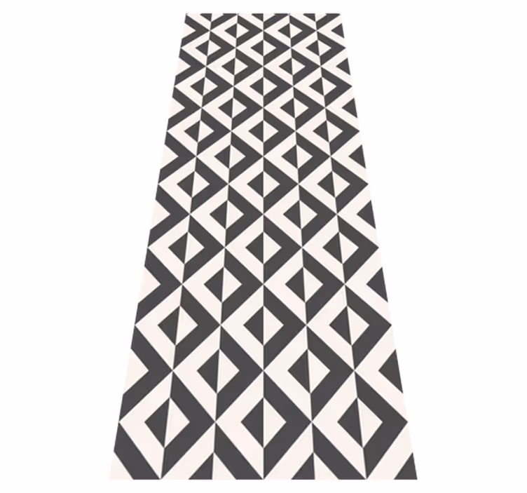 Scandinavian vinyl rug in nordic geometric style - TenStickers
