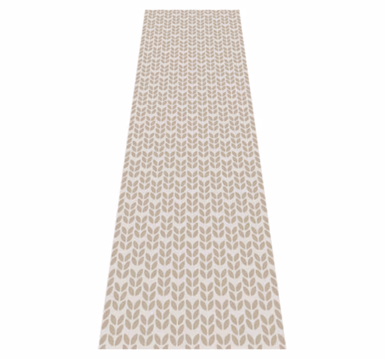 Scandinavian vinyl rug with soft uneven stripes - TenStickers