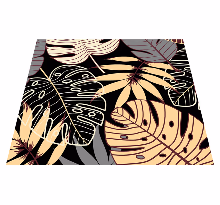 Nature vinyl rug vintage jungle wallpaper - TenStickers