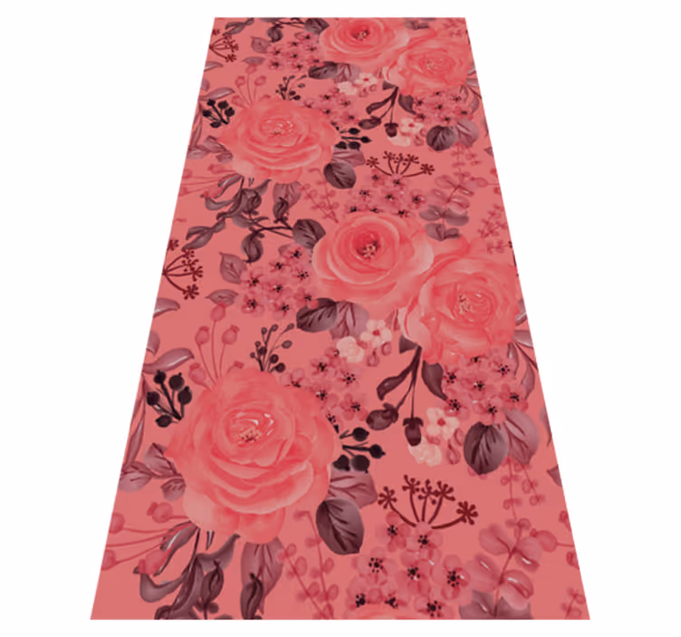 Nature vinyl rug harmony blooms - TenStickers