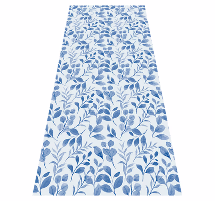 Faded leaves nature vinyl rug - TenStickers