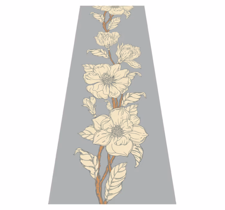 Nature vinyl rug in new nostalgic magnolia - TenStickers