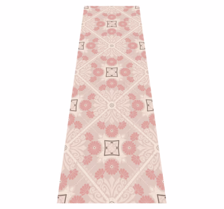 Vintage vinyl rug with pastel retro design - TenStickers