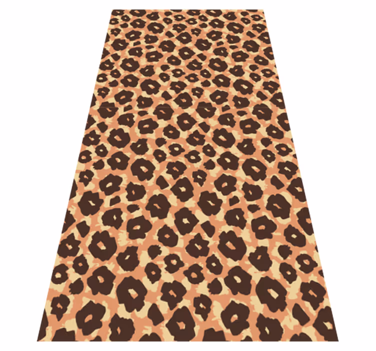 Velvety classic leopard imitation animal vinyl rug - TenStickers