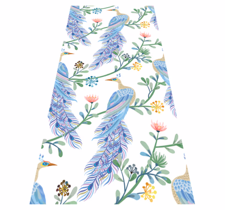 Birds in paradise animal vinyl rug - TenStickers