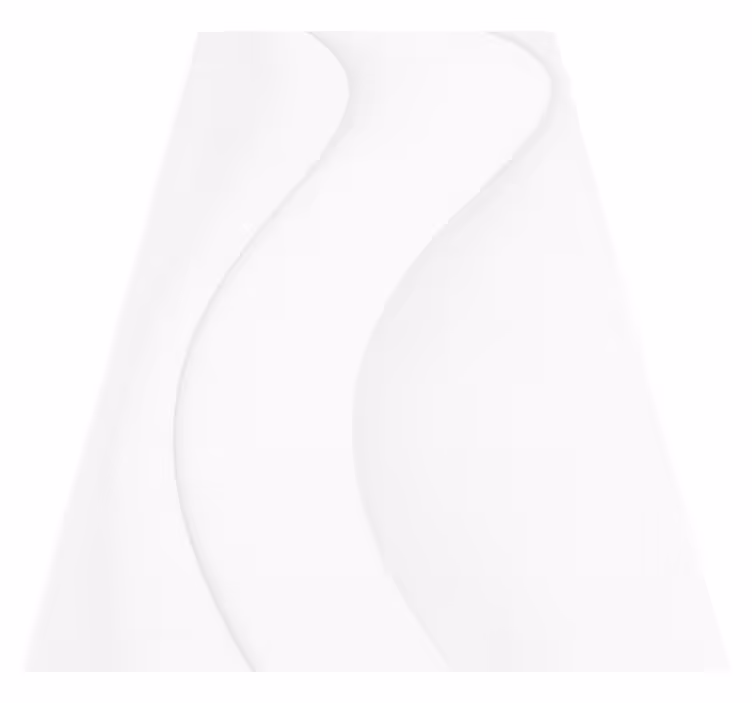 Modern vinyl rug in white modern shapes - TenStickers