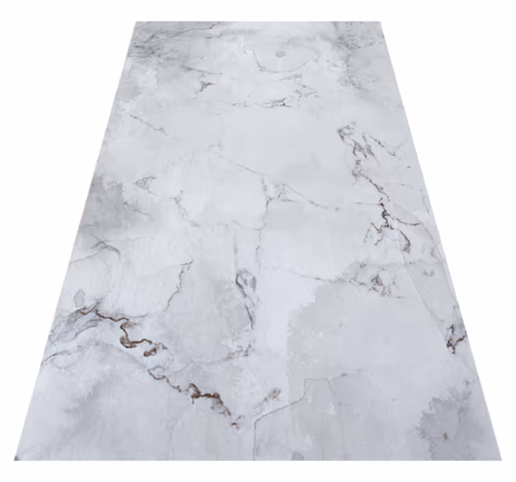 Textured vinyl rug in gray marble tones - TenStickers