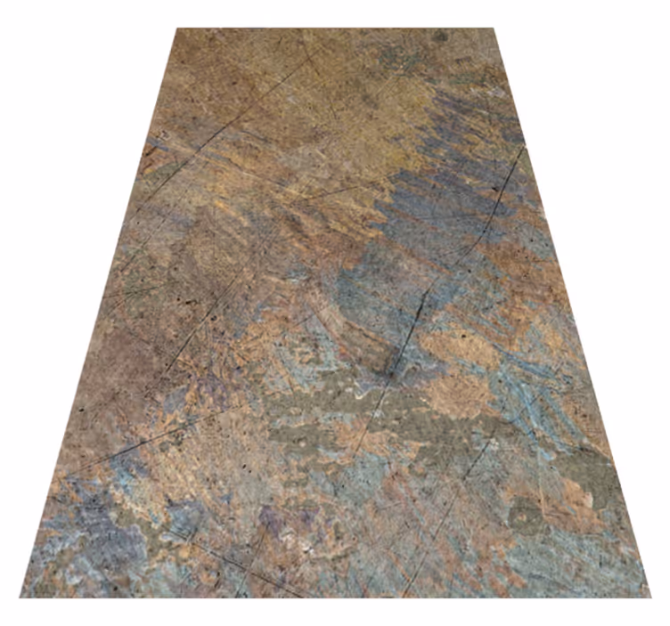 Textured vinyl rug with concrete effect decor - TenStickers