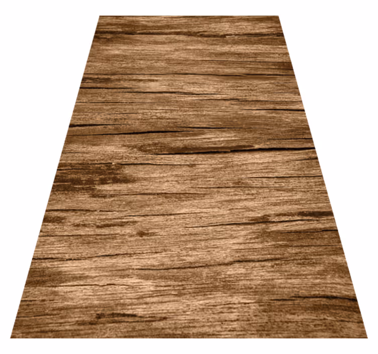 Textured vinyl rug in striped light brown - TenStickers