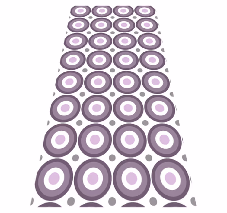 Textured vinyl rug lilac 70s design - TenStickers