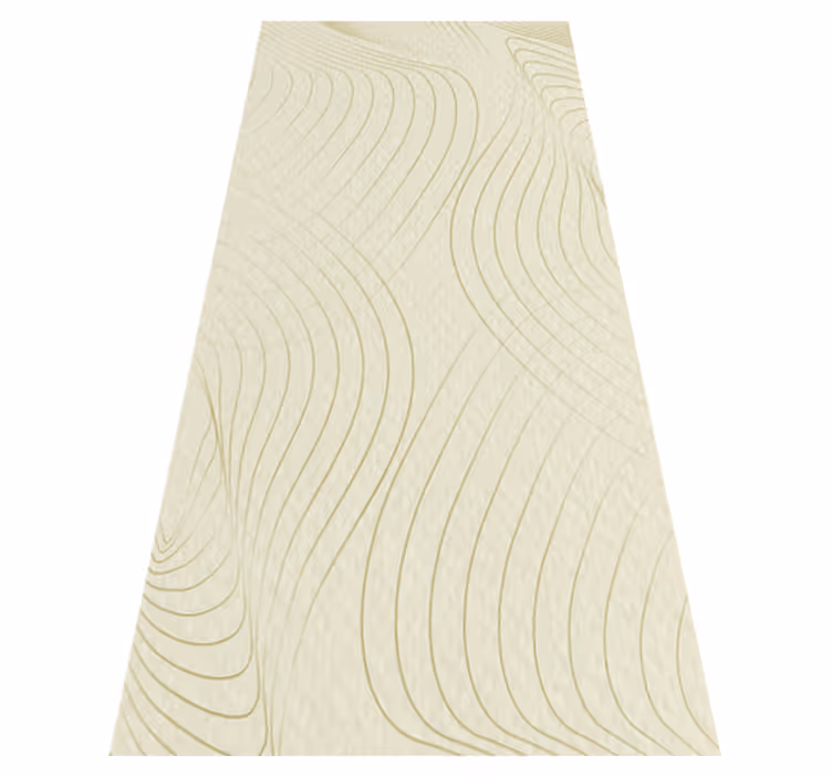 Textured vinyl rug with japanese curves - TenStickers