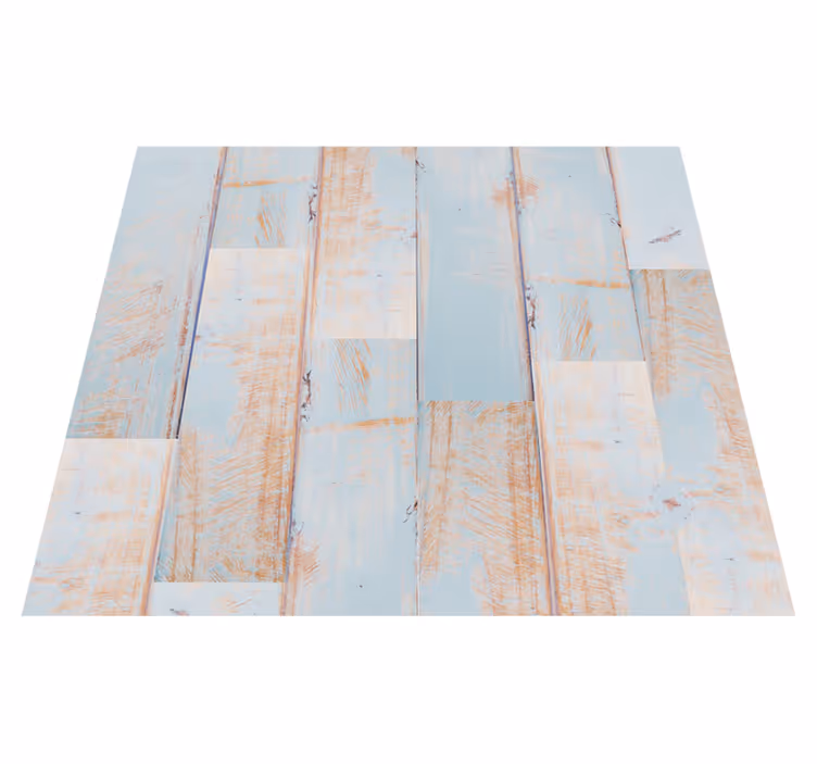 Textured vinyl rug with rustic wooden planks - TenStickers