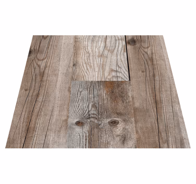 Textured vinyl rug rustic timber textures - TenStickers