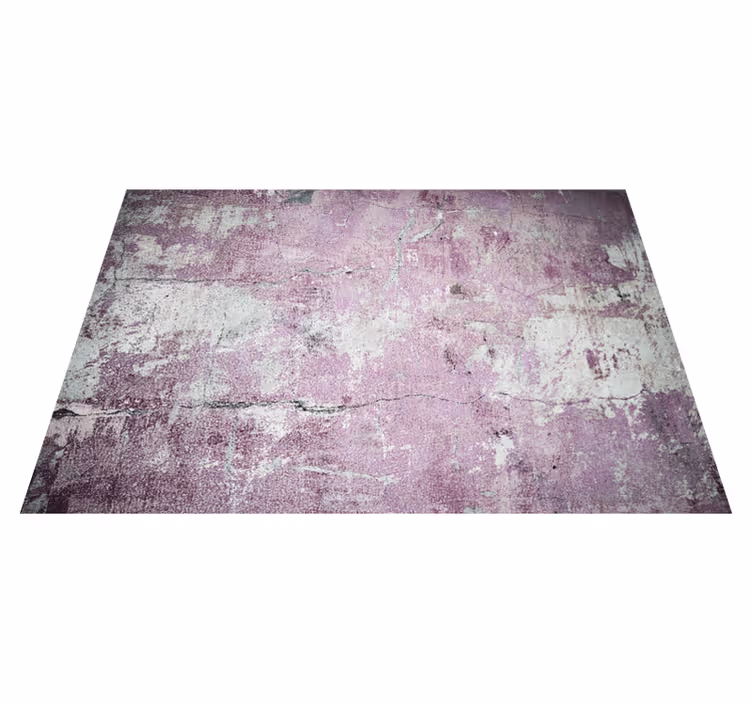 Textured vinyl rug in gray and pink concrete - TenStickers