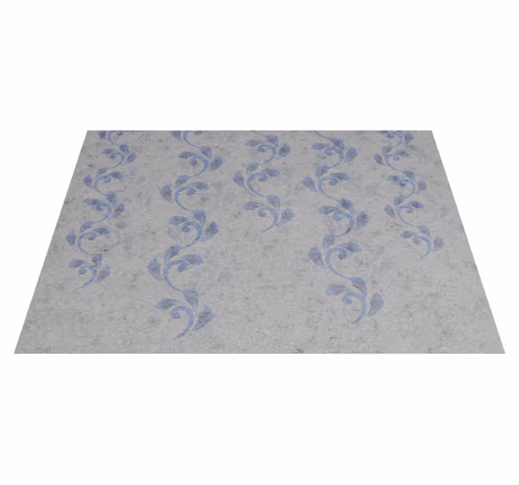 Vintage vinyl rug in vintage watercolor ivy - TenStickers