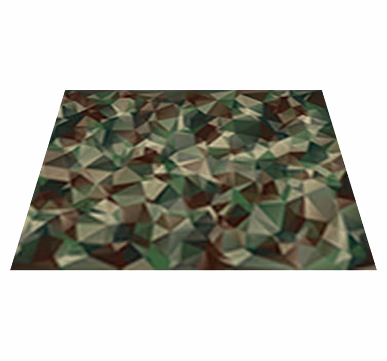 Textured vinyl rug with camouflage pattern - TenStickers