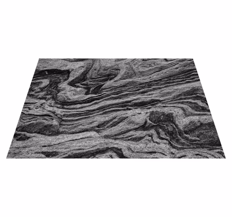 Textured vinyl rug in natural grey texture - TenStickers