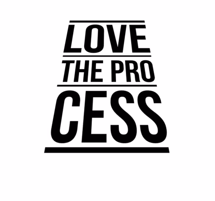 Love the process custom rug - TenStickers