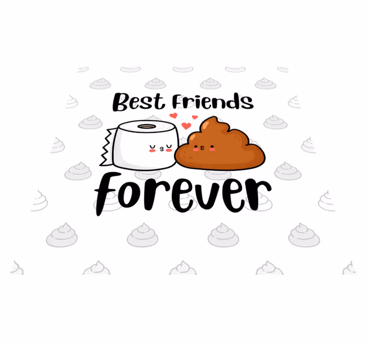Custom rug toilet humor quote design - TenStickers