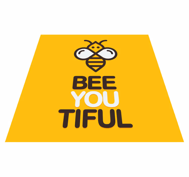 Custom rug you are so bee-utiful - TenStickers