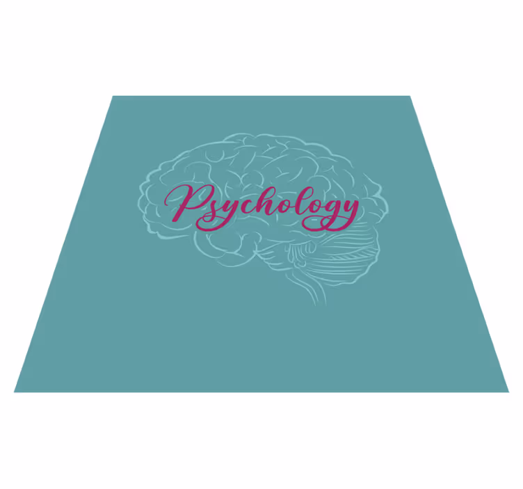 Custom rug psychology brain design - TenStickers