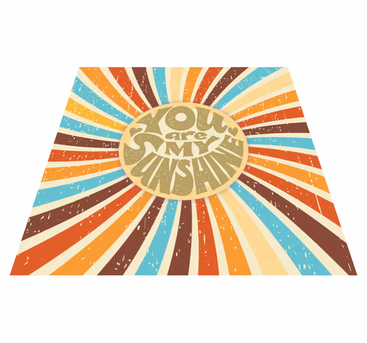 Custom rug you are my sunshine - TenStickers
