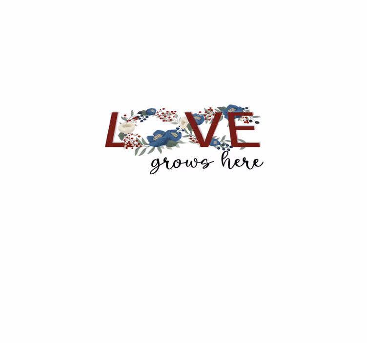 Custom rug love flourishes here - TenStickers