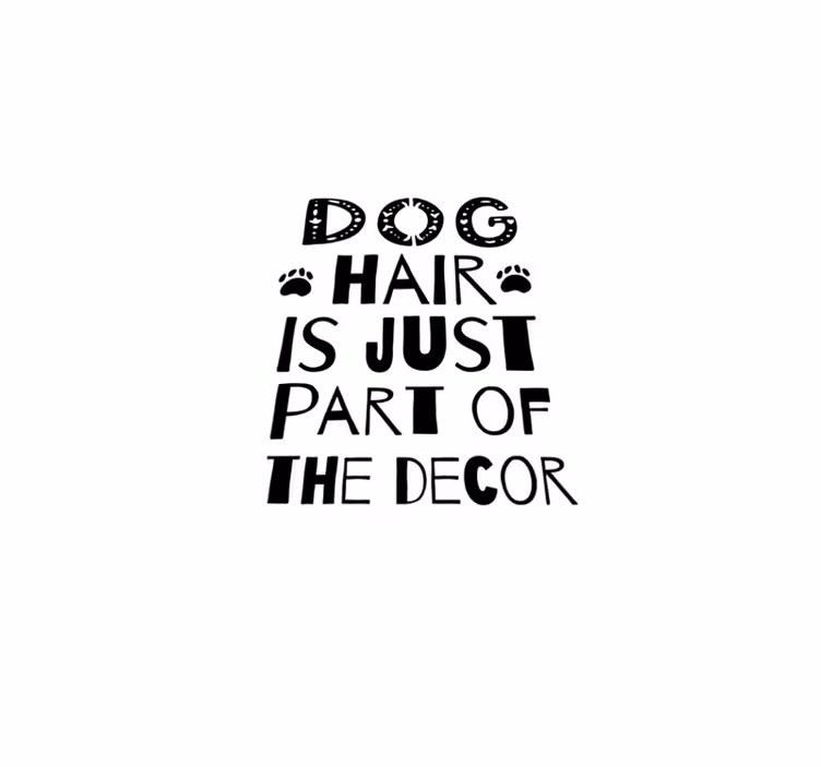 Custom rug, dog hair is part of the decor - TenStickers